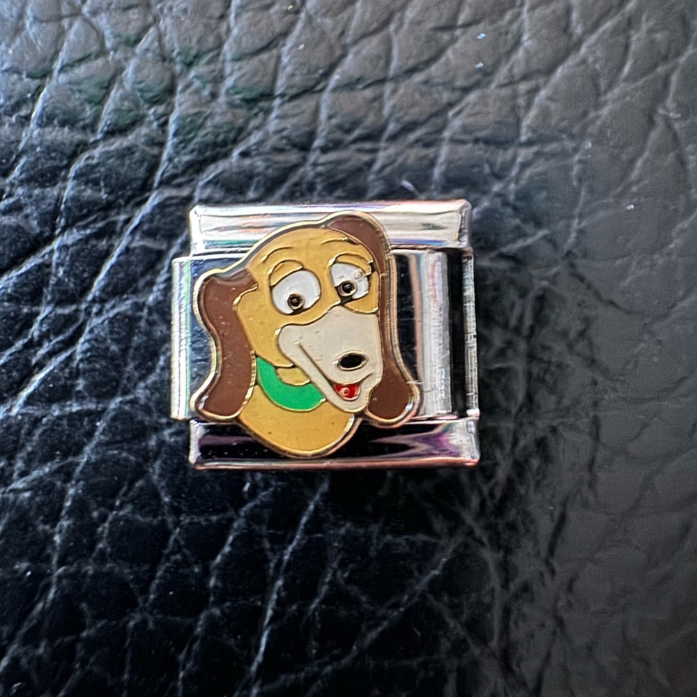 Toy Story Slinky Dog Stainless Steel Italian Charm Link